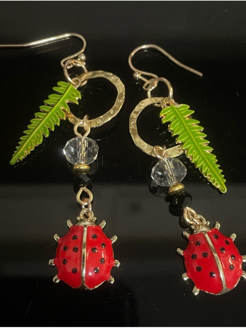 ‘Ladybug Ladybug Fly Away’ Handcrafted Earrings